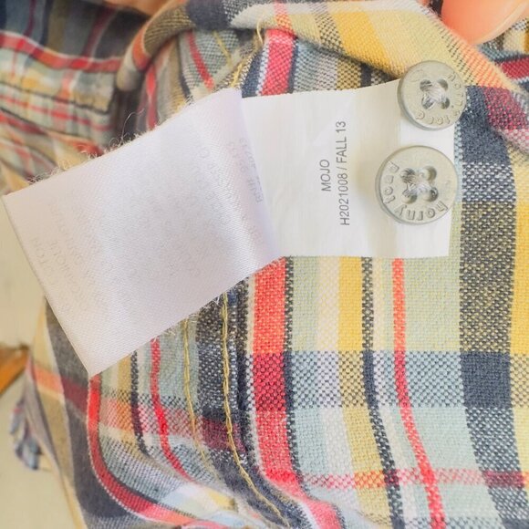 Men's Horny Toad Mojo Plaid Organic Cotton Flannel L/S Button Down Shirt Size L - Picture 5 of 5